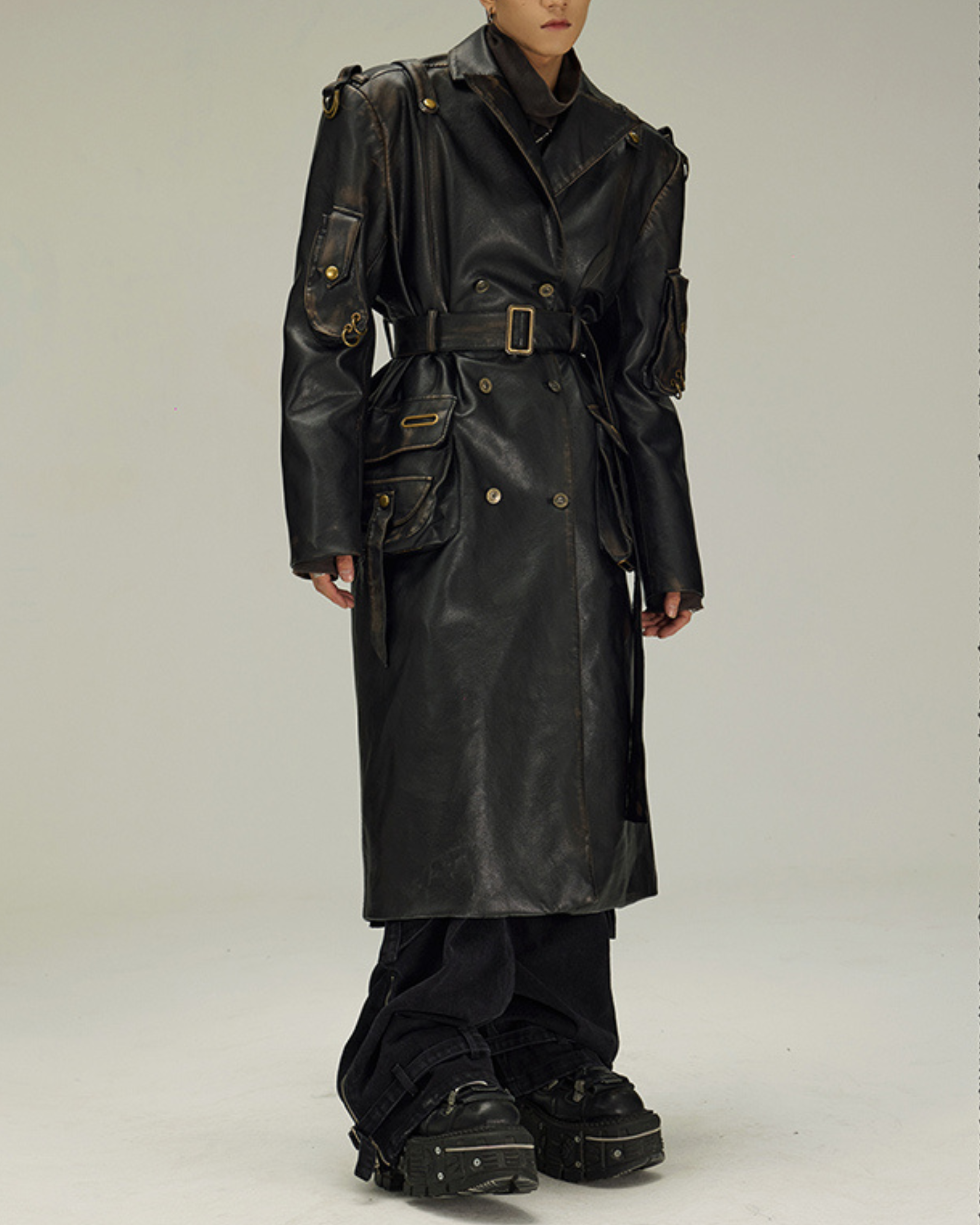 Blake Leather Trench