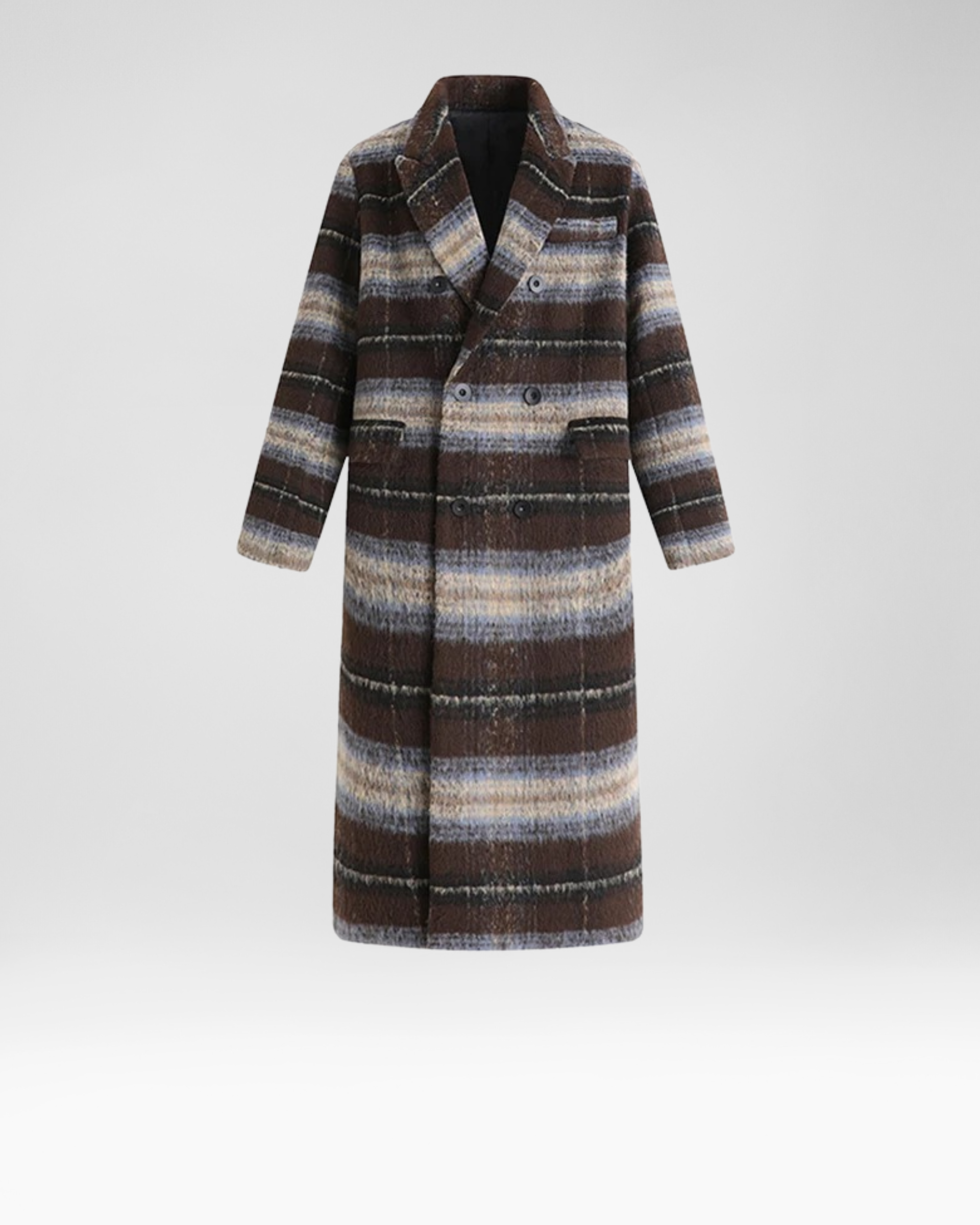 Plaid Wool Coat