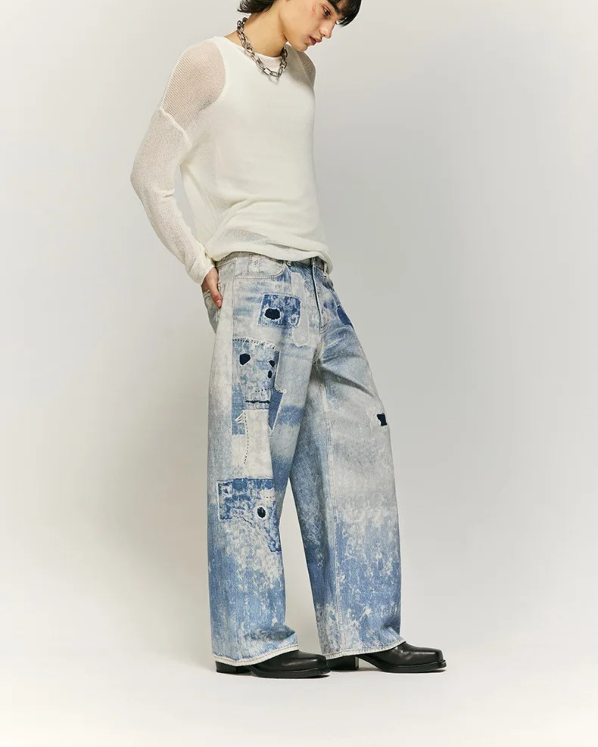 Digital Tie-Dye Denim Unisex