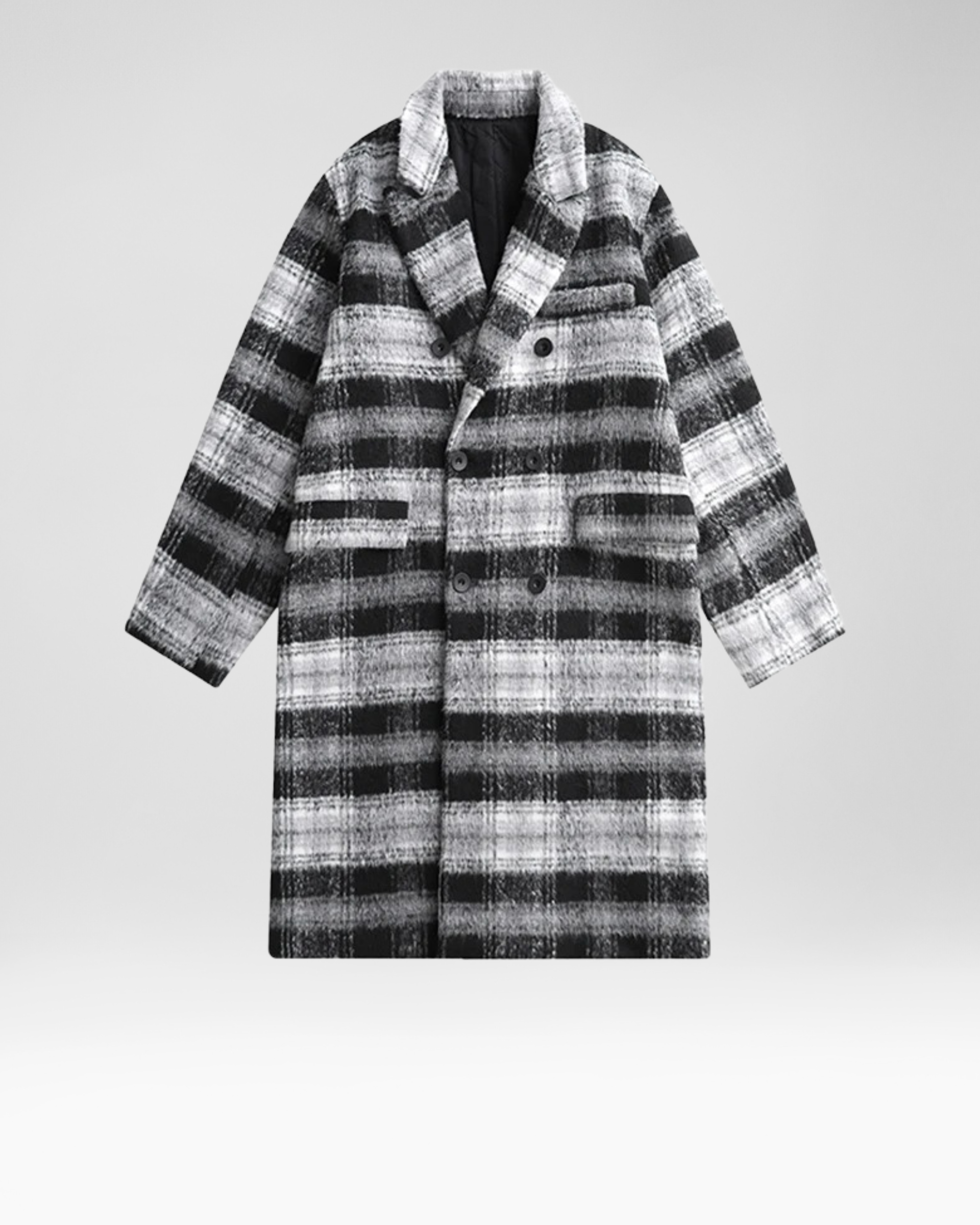 Plaid Wool Coat