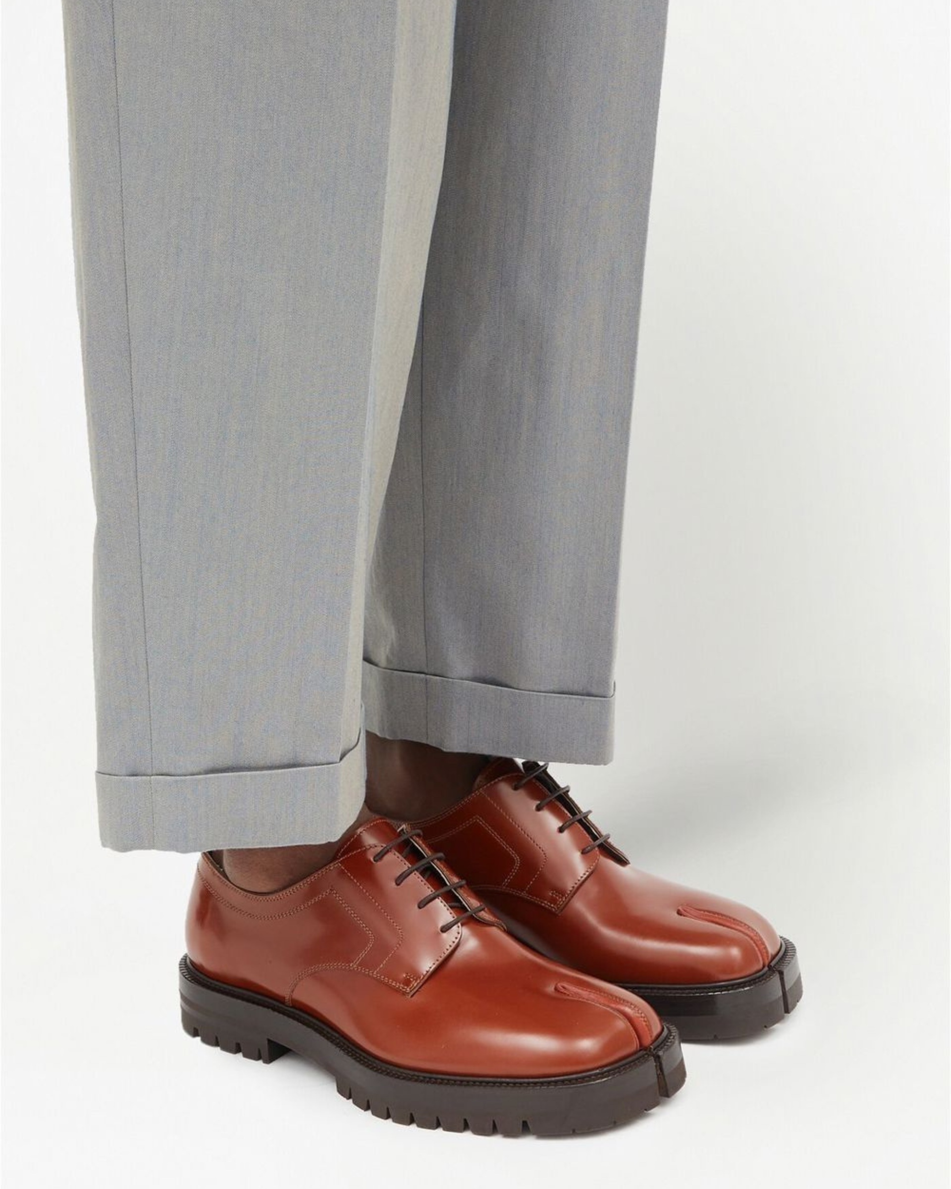 Arc CalfSkin Split-Toe Derby Shoe